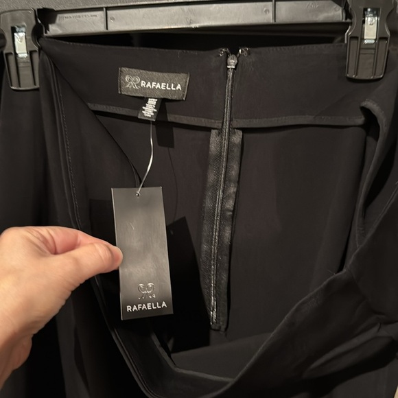 Rafaella Plus Size a Line Flounce Skirt - Black - Picture 4 of 4